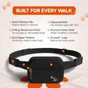 Retractable Hands Free Dog Leash with Zipper Storage Pouch - 3-Piece Bungee Running, Walking & Hiking Leash with Waist Belt - Release Clip, One Button Lock - Reflective Stitching for Medium Large Dogs