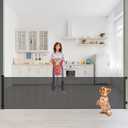 Reinforced 26 Inch Tall Retractable Dog Gate to Step Over 95" Wide Short Mesh Baby Gate Retractable Baby Gate for Doorway Low Outdoor Retractable Gate Small Pet Gate for Stair Puppy Gate for The House