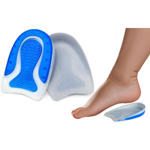 Heel Cups for Kids & Petite Women - Soft Gel (TPE) for Severs Disease, Growing Pains & Plantar Fasciitis - Shock Absorbing Inserts for Sports Cleats & Sneakers - Sizes 3-7/4-8(1 Pair)