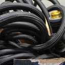 Relxitl Garden Hose, Flexible Water Hose, Ultra Lightweight Non-Expanding hose with 10 Function Sprayer, Leak proof, Pressure Resistant for Yard, Outdoor (Black, 100FT)