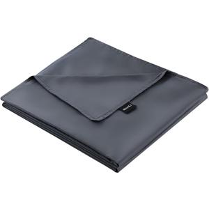 ZonLi 80''x87'' Dark Grey Duvet Cover for Weighted Blanket, King Size Breathable Soft Removable Duvet Cover for All Season