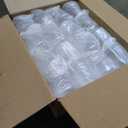 BESTSTAR 36 Pcs 12 oz Plastic Clear Gold Rim Ribbed Glasses, Origami Ripple Disposable Champagne Glasses Elegant Whiskey Glasses Ideal for Weddings, Bars, Christmas, Pool Party, Daily Use