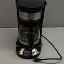 Hamilton Beach 12 Cup Programmable Drip Coffee Maker Machine, Regular & Bold Brew Options, Auto Pause and Pour, Glass Carafe, Black Stainless (46293J)