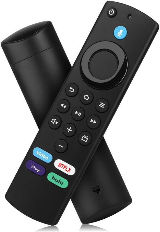 Replacement Voice Remote Control Fit for Smart TV Stick/Cube, Stick 4K/4K Max(1st / 2nd Gen), Stick HD/Lite, Smart TV 3rd Gen, Compatible with TCL Hisense-Smart TVs, Not for ROKU-TV