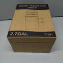 Vanpopubs 2 Pack 2.7 Gal Bathroom Trash Can with Lid, Automatic Trash Can Small Smart Garbage Can Touchless, Slim Motion Sensor Waterproof Plastic Trash Bins for Bedroom Office Kitchen Toilet (White)