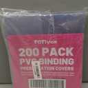 TOTiyea 200 Pack 8 Mil PVC Binding Presentation Covers, Clear Report Covers for Binding,8.5x11 Inches,Letter Size