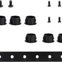 Phenyx Pro BNC Side-by-Side Rackmounting Antenna Kit, 2 Metal Plates, 8 Bulkheads, Necessary Screws, Suitable for Half-Rack Wireless Systems (ANTK-SBS-1)