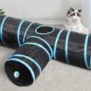 Foldable Cat Tunnels With Toy Ball - Indoor Play Tube for Large Cats, Kittens, and Rabbits (3 Way)