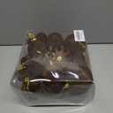 36pcs Velvet Ornaments for Christmas Trees, Flocked Christmas Balls Sets Assortment for Xmas Tree Holiday Decor (Brown)