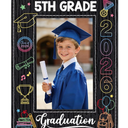 PETCEE 5th Grade Graduation Gifts - 5th Grade Graduation Picture Frame 2026 4"x 6" Fifth Grade Grads Decorations Photo Frame Keepsake for Kids Boys Girls Class of 2026 Gifts for Elementary School