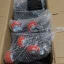 2000LBS Heavy Duty Furniture Dolly & Mover - 6.4" Carbon Steel Panel with 5X 360 Wheels, Non-Slip Sliders & Lifter for Sofa, Piano, Appliances (Red)