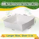 Teling 36 Pack Golf Party Supplies Large 5 lb Golf Plates Trays Bowls Paper Food Boats Disposable Nacho Serving Snack Trays Dinner Plate for Sport Themed Birthday and Tailgate Party Decorations Favors