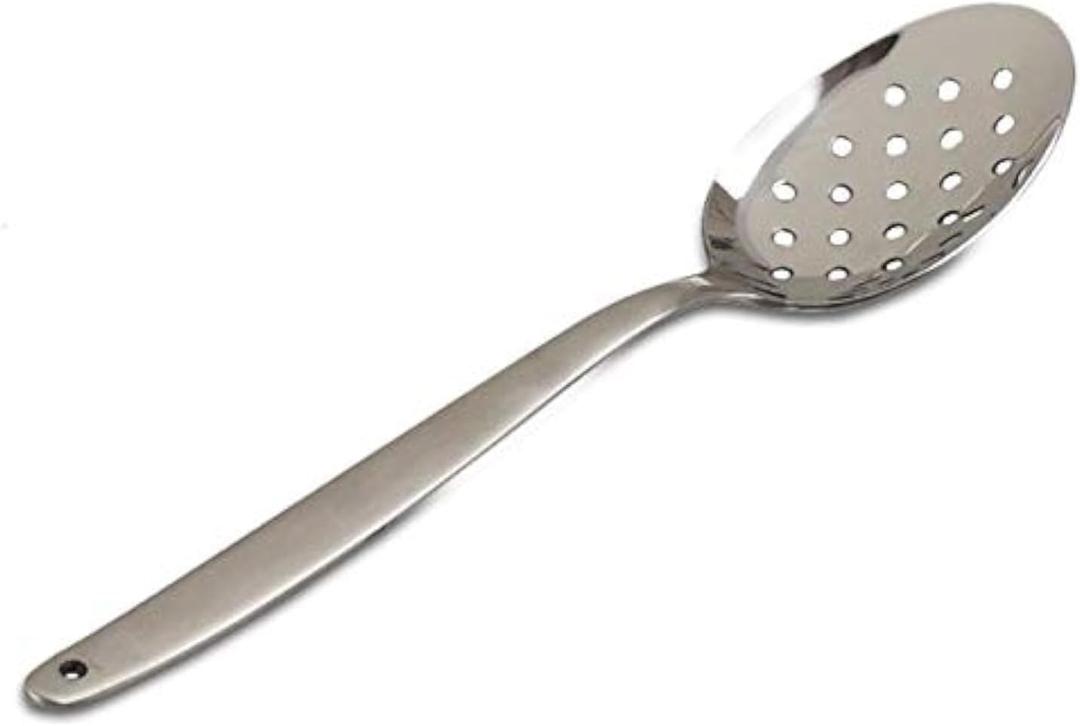 JB Prince Gray Kunz Perforated Spoon - Small