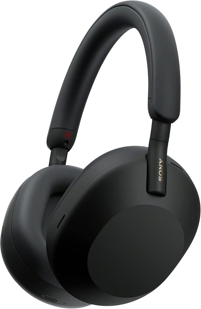 Sony WH-1000XM5 Premium Noise Canceling Headphones, Auto NC Optimizer, 30-Hour Battery, Alexa Voice Control, Black