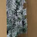 3FT Pre-lit Artificial Small Mini Christmas Tree with Warm White Multi-Color LED Lights, Remote Control and Timer, Perfect for Xmas Tabletop Decorations, Home, Kitchen, Dining Table top Snow