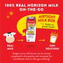 Horizon Organic Shelf Stable 1% Lowfat DHA Omega-3 Chocolate Milk Boxes, 8 fl oz, 18 Count - 8g Protein per Serving, USDA Organic UHT from Pasture-Raised Cows, Ready to Drink for Lunchbox, Travel, or On-the-Go, No Refrigeration Needed