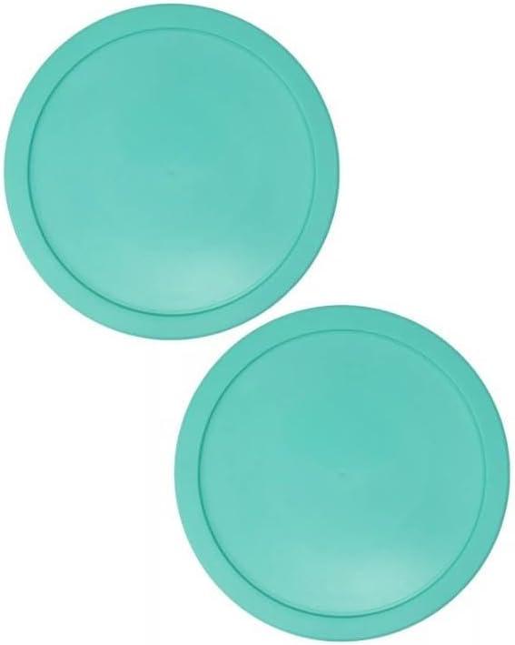 For Light Green Round Plastic Food Storage Replacement Lid (2-Pack)