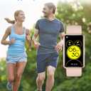 Cloudpoem Fitness Tracker No Bluetooth No APP/Phone Required, Fitness Watch for Men Women Parents Pedometer Watch with Sleep Tracker Steps Counter Alarm Clocks IP68 Waterproof (Pink)