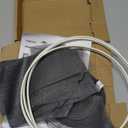 NeatiEase Adjustable DIY Magnetic Window Screen Max 55InchH x 36InchW Fits Any Size Smaller with White Frame Fiberglass Mesh