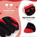 Valentine's Day Magnetic Holding Hands Socks for Women Men, Funny Red Heart Couple Socks, Novelty Valentines Gifts for Her Him Boyfriend Girlfriend Anniversary