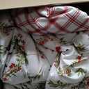 Levtex Home - Pine & Plaid Comforter Set - Full/Queen Comforter (90x94in.) + Two Shams (20x26in.) - Holiday Wreaths - White Red Green - Reversible - Polyester