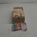 Marsui 136 Pcs Baby Shower Blocks to Decorate Game Kit Includes 98 Wooden Blocks, 36 Markers, 1 Game Sign, 1 Storage Box for Baby Shower Gender Reveal Activity Party Decorations(Land Animal)