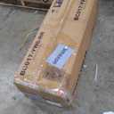 Rolanstar Bookshelf 6 Tier with 4 Hooks, Reversible Corner Bookshelf, 69" Industrial Wooden Bookcase with Open Shelves and Metal Frame for Living Room, Bedroom, Home Office, Rustic Brown