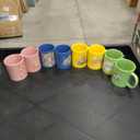 Maxdot 8 Pieces Easter Mugs 12 oz Mug Set Coffee Mugs with Handle Ceramic Matching Mugs for Home School Office Table Centerpieces Housewarming Holiday Party Gift (Bright)