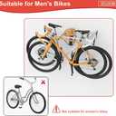 WALMANN Wall Mounted Horizontal Bike Rack, Foldable Space Saving Bicycle Storage for 4 Bikes, Indoor Bike Storage for Garage