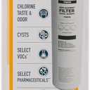 GE Under Sink Water Filter Replacement, Reduces Sediment, Rust & Other Impurities from Water, Easy Install, Fits GXRLQK Filtration System, Replace Every 6 Months, FQK1K