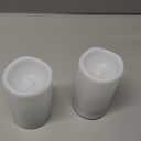 Homemory Solar Candles Outdoor Waterproof, Rechargeable Candles, Solar Powered Flameless Candles for Outdoor, Lanterns, Sensor Only, Dusk to Dawn, 3"x5", Set of 2