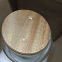 Sweejar Large Glass Candy Jar with Wooden Lid, 1 Gallon Glass Canister with Airtight Lid for Sugar/ Flour Storage - 1 Pack