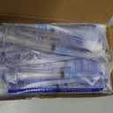 50 Pack 3ml Disposable Syringe with Needle 23Ga 1.0 Inch, Luer Lock Syringes, Individual Sterilized Wrapped