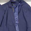 Women's Business Solid Suit 2 Piece Slim Fit Classic Blazer Pants Set for Women Formal Office (3X-Large, Navy)