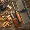 Baluue Roll up Tool Organizer Canvas Pouch Multipurpose Woodworking Tool Kit Storage Bag for Wrenches Screwdrivers Chisels Portable Roll for Craftsmen and Diy Enthusiasts