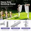 Pipe and Drape Backdrop Stand 9.2x9.2ft, Adjustable Heavy Duty Photo Background Frame with Metal Base & Carry Bag, Professional Event Backdrop System for Wedding, Trade Show, Parties, Photography