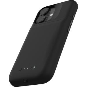 Mophie Juice Pack Battery Case for iPhone 16 - Slim Charging Case, Magnetic Back for Wallets & Mounts, +50% Extra Battery Life, Enhanced 6-Foot Drop Protection, Sustainable Material, Black