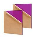 2 Pack 16'' x 20'' Translucent Purple Acrylic Sheet, 3mm Thick Acrylic Plastic Sheet Plexiglass Board for Laser Cutting and DIY Craft Projects