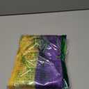 QLINLEAF Mardi Gras Shawl Scarf Costume Accessories Mardi Gras Outfit for Women Sequin Headband Poncho and Earrings Canival Party Favor