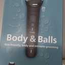 Philips Norelco Body Groomer 7000 Series, Men's Whole Body Groomer, Contour-Following 2D Flexing Head, Triple Protect Shave System & Intimate Body Hair Trimmer, 100% Showerproof, BG7480/50 (Black)