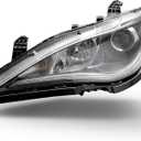 Headlights Assembly Compatible with Chrysler Pacifica 2017-2020,Headlamp Chrome Trim Driver Side Replacement CH2518153 68228947AI (Left Halogen)
