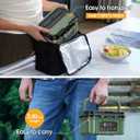 Cordless Electric Lunch Box for Adults Battery-Powered Heated Lunch Box with 1.2L Stainless Steel Container, Timer Function, and Leak-Proof Food Warmer for Work, Travel & Office