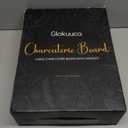 GLOKUUCA Large Charcuterie Board with Handles, 32 x 12 Inch Foldable Bamboo Serving Cheese Boards - Serving Platter for Meat, Party Appetizers, Outdoor & Fruit