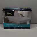 Serta Multi-Zone Heated Mattress Pad Dual Controllers for Personalized Body & Foot Warmth, 10 Heat Settings, Auto Shut-Off, Soft Microfiber, Machine Washable, 15" Deep Pocket, Queen Size (White)