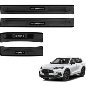 4PCS Car Door Edge Guards Door Sill Protector for Honda 2023-2025 2026 HRV HR-V Accessories ABS Plastic Material Matte Black Car Door Threshold Protection