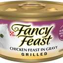 Purina Fancy Feast Grilled Wet Cat Food Chicken Feast in Wet Cat Food Gravy - (Pack of 24) 3 oz. Cans EXP. 05/2028