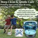 Portable Washing Machine with Spin Basket, Upgraded 16L Foldable Mini Washer5-Min Wash3-Min Spin1-Year Manufacturer WarrantySmall Washing Machine for Travel, Dorms, RVs, Camping (Gray)