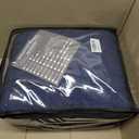 King Size Weighted Blanket for Adults (30 lbs, 80 x 87, Navy & Blue) Cooling Heavy Blanket for Sleeping Perfect for 290-310 lbs, Breathable Blanket for Adults & Couple All Season, Machine Washable