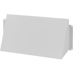 10" x 5" White Galvanized Steel Vent Cover - Duct Exhaust/Inlet Rain Deflector - Weatherproof Guard for Open Ventilation Systems - Indoor/Outdoor Vent Hood - Air Vent Grille Protection Roof