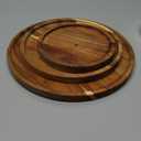 3-Tier Bamboo Round Cupcake Dessert Stands, Cake Snack Scones Crackers Fruits Appetizers Pastry Tiered Platters Serving Tray for Tea Party, Bridal Shower, Wedding Catered Event